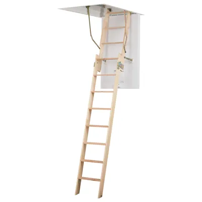 Produktbild von Dolle Bodentreppe clickFIX® 2-teilig bis 274cm Raumhöhe mit U-Wert 0,49 Deckenöffnung 120x60cm