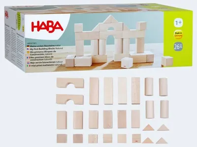 Produktbild von HABA Basisbausteine-Grundpackung, 1 Jahr(e), 26 Stück(e), Buche