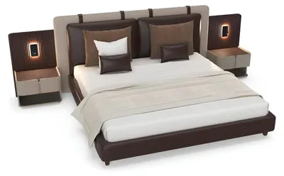 Produktbild von Luxus Schlafzimmer Nachttisch Betten Bett 3tlg. Komplett Set Design Einrichtung