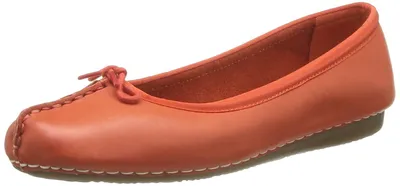 Produktbild von Clarks Damen Freckle Ice Ballerinas, Orange Orange Leather, 37 EU