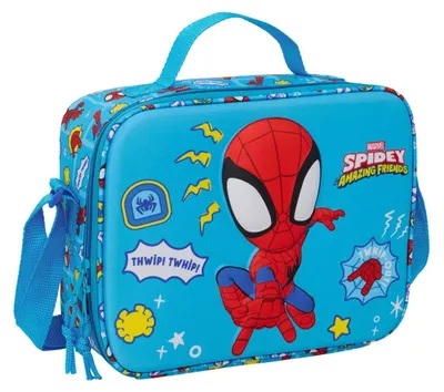 Productafbeelding van Safta Spidey 3D lunchtas, blauw, voor kinderen, blauw, one size
