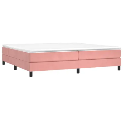 Produktbild von "Winterschlussverkauf "Boxspringbettgestell - CLORIS - Doppelbett - Robust und langlebig - Rosa 200x200 cm - Einfache Montage -  Samt - DEMöbel7176924