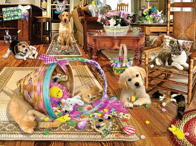 Productafbeelding van SunsOut Puzzel: Paaschaos - 1000-delige puzzel