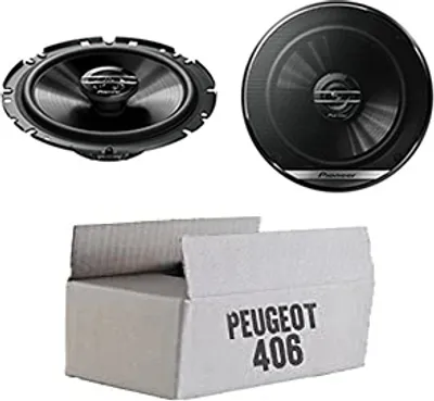 Produktbild von Lautsprecher Boxen Pioneer TS-G1720F - 16,5cm 2-Wege Koax Koaxiallautsprecher Auto Einbausatz - Einbauset passend für Peugeot 406 - justSOUND