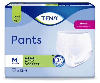 Produktbild von TENA Pants Discreet - Inkontinenzpants - M - Karton 6x 12 Stk.