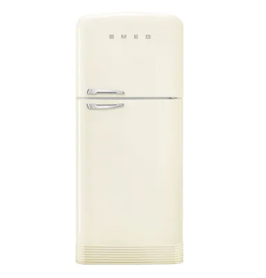 Produktbild von Smeg FAB50RCR5 Freistehende KÃ1/4hl-/Gefrierkombi, 2 TÃ1/4ren, 400 l Nutzinhalt KÃ1/4hlteil, 124 l Nutzinhalt Gefrierteil, 79,6 cm Breite, , 265 kWh/Jahr, 4 Sterne, 41 dB Geräuschemissionen, Inverter-Motor, Temperaturalarm, NoFrost-System