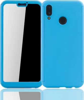 Produktbild von Handyhülle Schutzhülle für Huawei P20 Lite Full Case Cover Displayschutz 360 Blau