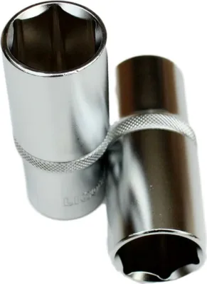 Produktbild von 1/2 Zoll Stecknuss 15mm Cr-V Langnuss mit 6-kant Flankenschutz