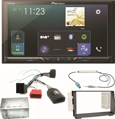 Produktbild von Pioneer SPH-DA230DAB Bluetooth Carplay Android Auto Einbauset für Kia Venga