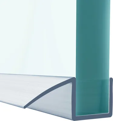 Imagen del producto de Junta de silicona para mampara de ducha, 2 metros, para vidrios de 4-6 mm, impermeable, para puertas de ducha