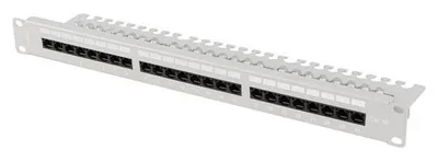Produktbild von Lanberg PPU5-1124-S, Patch-Panel, Stahl, Grau, 1 Stück(e), 900 g