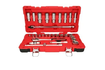 Produktbild von KS Tools 951.0630, Steckschlüssel-Satz, 1/2", 30 Kopf/Köpfe, Chrom-Vanadium-Stahl, 5,87 kg