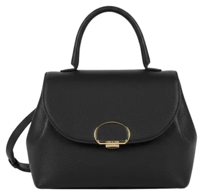 Image de Lancaster Sac à main A rabat avec fermoir M Milano Pia Noir