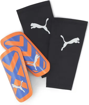 Image de PUMA Ultra Light Sleeve Protège-tibias 01 - ultra orange/bleu mica XL