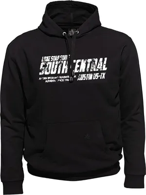 Produktbild von Übergrößen Kapuzen-Sweatshirt AHORN SPORTSWEAR Lone Star weiß Schwarz 5XL