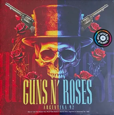 Immagine prodotto di Guns N' Roses: Argentina 92 (2LP,  red & blue,  2025) Disco gramofono