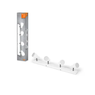 Produktbild von Ledvance LED Deckenleuchte Spot Pear Weiß 4 x 4,3W GU10 1400lm Warmweiß 2700K