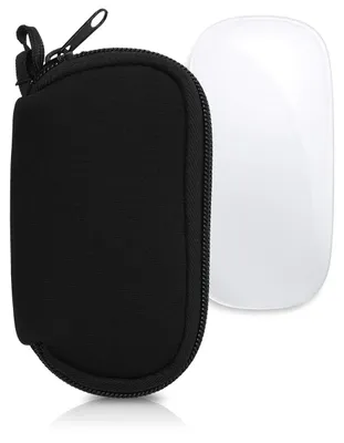 Produktbild von kwmobile Hülle für Apple Magic Mouse 1 / 2 Hülle - Mouse Case - Neopren Tasche - Schutzhülle für PC Maus - Transporttasche Zubehör - Schwarz
