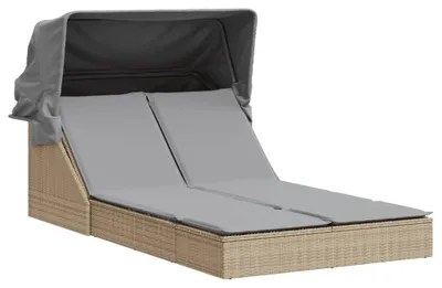 Zdjęcie produktu dla VidaXL 368640, Lounge, Obite siedzisko, Technorattan, Stal, Szary, 110 kg, 1080 mm