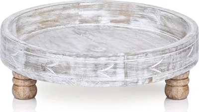 Zdjęcie produktu dla Stołek w stylu boho deco z tacą Loka 30cm