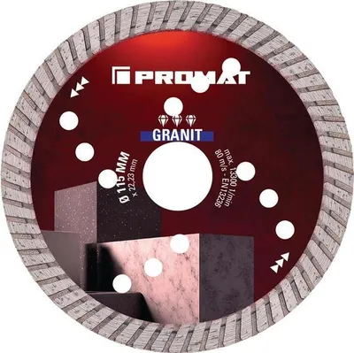 Produktbild von Diamanttrennscheibe GRANIT PRO 115 mm Bohrung 22,23 mm Segmenthhe 10 mm