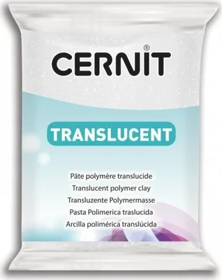 Obrázek produktu pro CERNIT TRANSLUCENT 56g bílá glitter