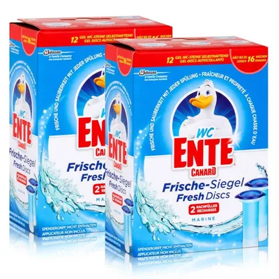 Produktbild von 2x WC Ente Frische Siegel Nachfüller Marine