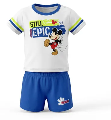 Produktbild von Disney Mickey Maus Baby 2tlg.Set Kleinkind T-Shirt plus Shorts Gr. 68 - 68, Weiß