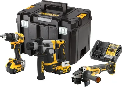 Zdjęcie produktu dla Dewalt Zestaw Combo 18V Dck355P2T (Dcd800 + Dch172 + Dcg405) 2X5,0Ah