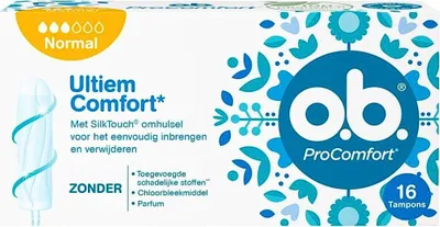 Produktbild von ob Tampons – ProComfort Normal – Für zuverlässigen Schutz & Komfort – 16 Tampons - 1 Stück