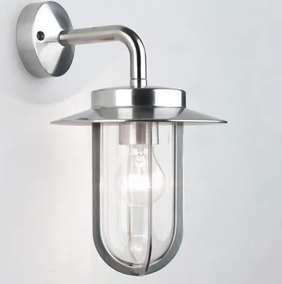Produktbild von Aussenwandleuchte Nickel poliert Illumina Lampen Leuchten Wandleuchte Glas Neu