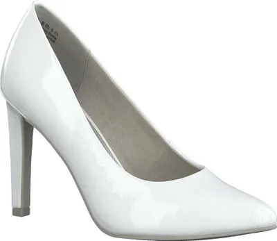Produktbild von Marco Tozzi Pumps High Heels spitze Form Weiß glänzend 9,5 cm Absatz Größe 37 Modell 22415