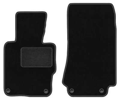 Immagine prodotto di Tappetini anteriori in moquette per BMW Z3 E36/8 1997-2002 (coupé) – 2 pezzi, neri, su misura – Wielganizator LUX