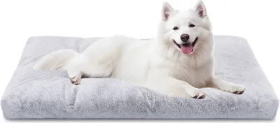 Produktbild von Hundebett Hunde Waschbar rutschfeste Unterseite, Flauschig Hundekissen Hundematte für große,L,95x60cm
