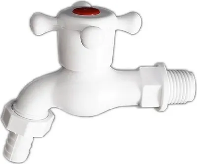 Image de Robinet - Soupape De Tirage Plastique 3/4'' Blanc