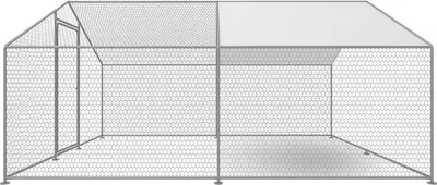 Immagine prodotto di Recinto per polli 12 m² Rete metallica 4 x 3 x 2 M in acciaio zincato