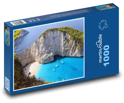 Zdjęcie produktu dla Puzzle 1000 Zakynthos - Plaża Navagio - martinpuzzle
