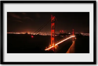 Produktbild von Bild 60x40 MDF-Rahmen Wandkunst Bridge-Architektur