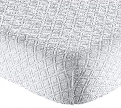 Matratzenbezug Jacquard 135x200+25 cm, waschbar, weiß