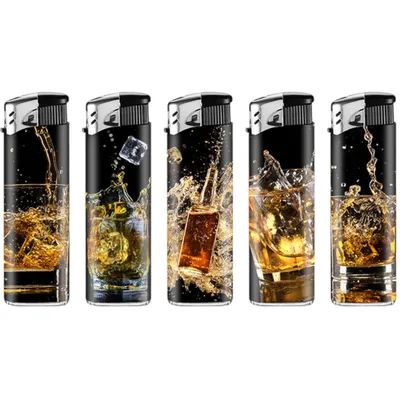 Produktbild von Lux Whiskey 50-er Mit Motiv Piezo Display Normale Flamme
