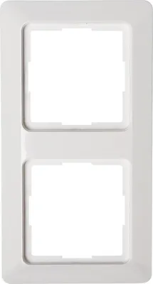 Produktbild von Kopp Milano weiß Schalterprogramm, Steckdose, Schalter, Rahmen, etc. Rahmen 2-fach
