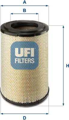 Produktbild von UFI 27.736.00 Luftfilter für SKODA 105,120 (742)