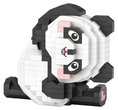 Produktbild von LOZ Yoga Panda 8802 Diamond Klemmbausteine Bausatz aus Kunststoff, 380 Teile