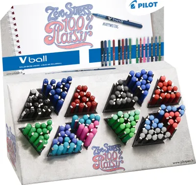 Produktbild von PILOT Tintenroller V BALL 05/07/1.0 180er Display