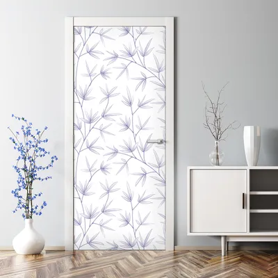 Produktbild von Dekorative Türaufkleber Aaufkleber selbstklebend Tapete Türtapete Tropische Blätter 70 x 200 cm