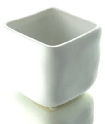 Produktbild von SCHEULEN Pflanztopf Knuddelwürfel Weiß matt quadratisch 9 cm - Keramik