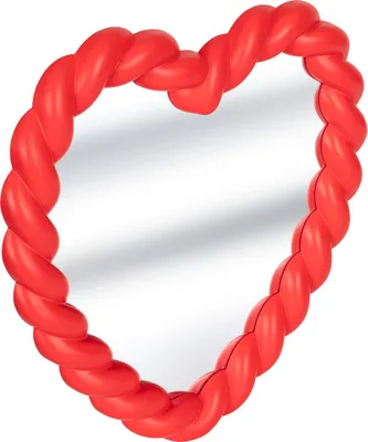 Produktbild von Atmosphera | Wandspiegel - Herz - 40 cm - Rot - Elegantes Design - Für Schlafzimmer und Badezimmer