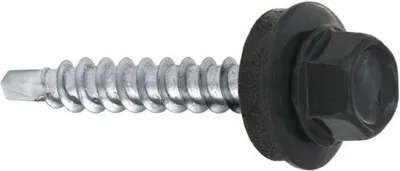 Produktbild von Šrouby do trapézového plechu pro dřevěné podkonstrukce Šrouby Samovrtné šrouby Barva: Dunkiel Graphite 7016, Velikost: WFD 48035 x 250 ks.