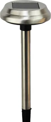 Produktbild von Kynast Garden LED Solar Gartenstecker silber mit Erdstecker Höhe 30cm
