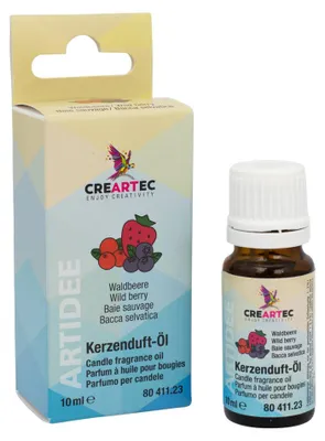 Produktbild von CREARTEC Kerzenduftöl - Waldbeere - 10ml - für alle Wachse (Paraffin, Soja oder Bienenwachs) - intensiv und langlebig